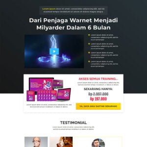 The Mastah Landing Page Template