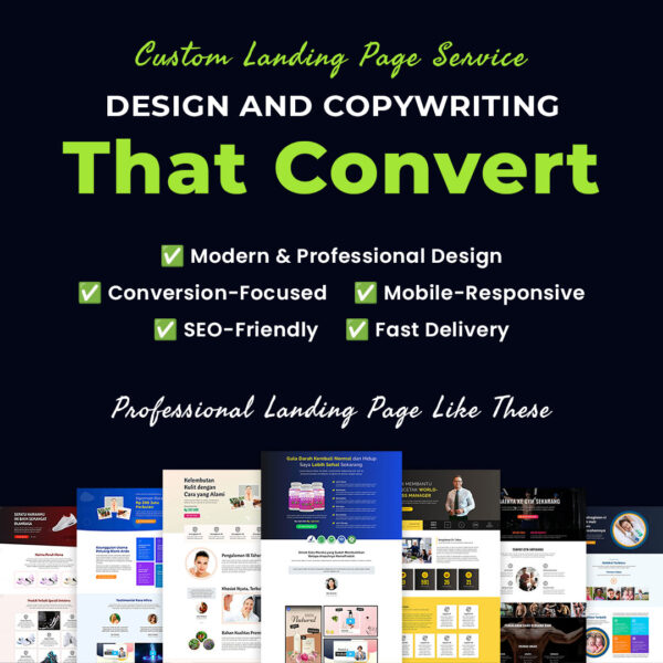 Jasa Landing Page Design & Copywriting