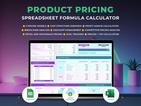 Formula Kalkulator Harga Produk Google Sheets Excel